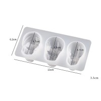 Epoksi Cadılar Bayramı Model Kuru Kafa Kafatası Kalıbı Silikon GT9551