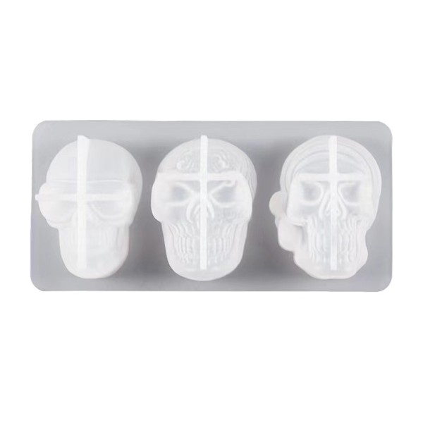 Epoksi Cadılar Bayramı Model Kuru Kafa Kafatası Kalıbı Silikon GT9551