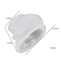 Epoksi Büyük Boy Kuru Kafa Kafatası Kalıbı Silikon 11.2x7.6cm GT9547