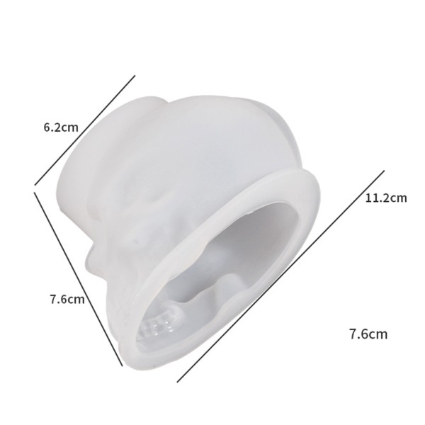 Epoksi Büyük Boy Kuru Kafa Kafatası Kalıbı Silikon 11.2x7.6cm GT9547