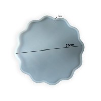 Epoksi Güneş Tepsi Kalıbı Silikon 33cm EM410 Epoksi Güneş Tepsi Kalıbı Silikon 33cm EM410