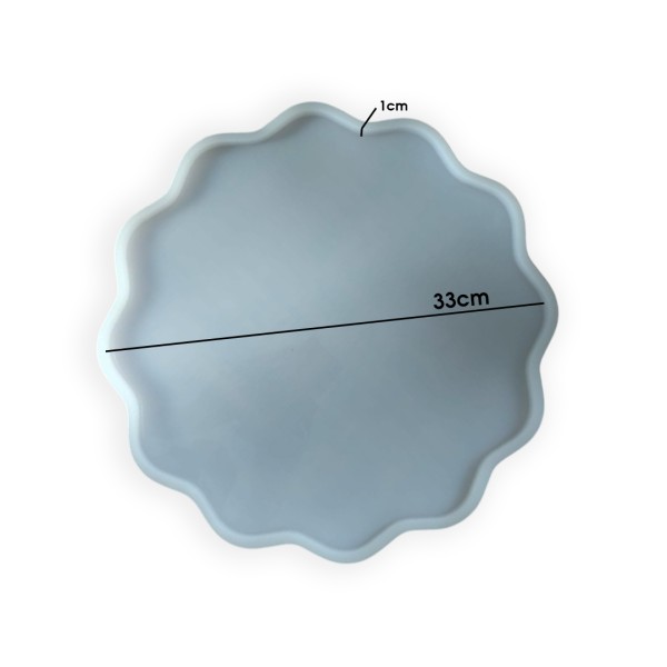 Epoksi Güneş Tepsi Kalıbı Silikon 33cm EM410 Epoksi Güneş Tepsi Kalıbı Silikon 33cm EM410