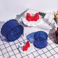 Epoksi Pasta Temalı Fiyonk Model Takı Kutusu  Taş Tozu Mücevher Saklama Kutusu Kalıbı Silikon 15x14.5cm
