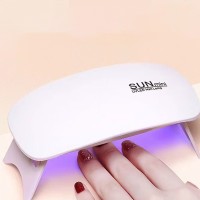 Suni Mini Uvled Nail Lamp Epoksi Uv Kurutucu Oje Kurutucu Makine Beyaz 6W Max