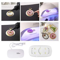 Suni Mini Uvled Nail Lamp Epoksi Uv Kurutucu Oje Kurutucu Makine Beyaz 6W Max