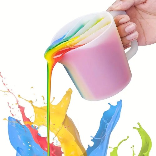 Epoksi Karıştırma Kabı Kalıbı Beaker Karıştırma Kabı Kalıbı 5 Bölmeli Silikon 500ML Epoksi Karıştırma Kabı Kalıbı Beaker Karıştırma Kabı Kalıbı 5 Bölmeli Silikon 500ML