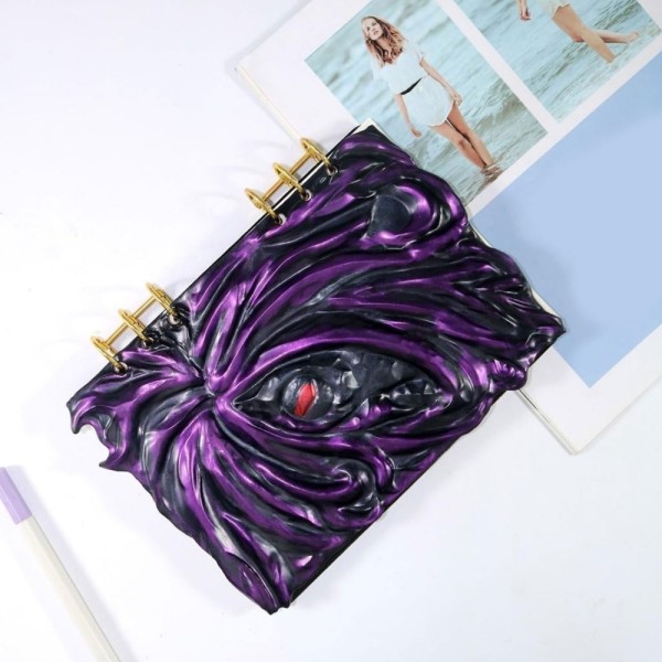 Epoksi Defter Kapağı Bağlantı Aparatı Defter Bağlama Metal Halka - Gold 2 Adet