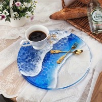 Epoksi Yuvarlak Tepsi Kalıbı Daire Tepsi Kalıbı Silikon 30cm