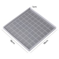Epoksi Satranç Tahtası Kalıbı Silikon Orta Boy 18x18cm Taş Kalıbı Hediyeli