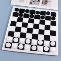 Epoksi Satranç Takımı Kalıbı Silikon Satranç Taş Kalıbı Silikon 26x26cm