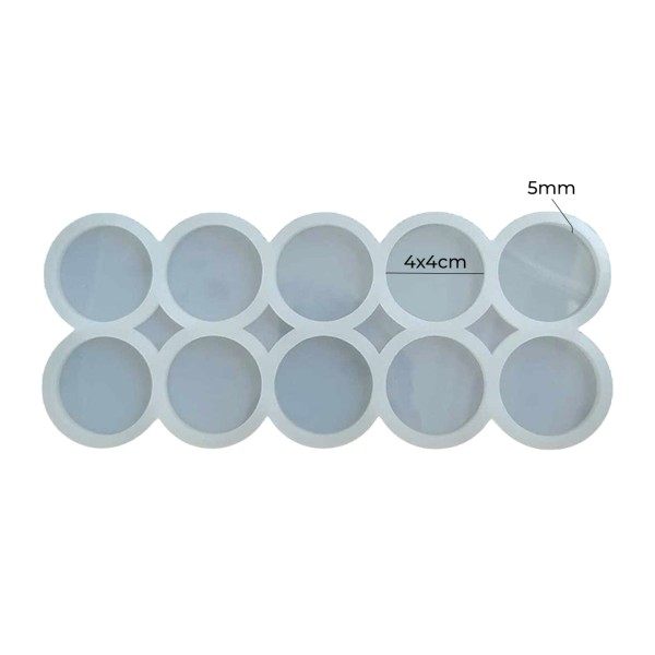 Epoksi Yuvarlak Anahtarlık Kalıbı Silikon Çoklu Anahtarlık Kalıbı Silikon 4x4cm Epoksi Yuvarlak Anahtarlık Kalıbı Silikon Çoklu Anahtarlık Kalıbı Silikon 4x4cm
