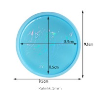 Epoksi Yuvarkak Bardak Altlığı Desenli Bardak Altı Hologram Kalıbı Silikon 8.5x8.5cm GT9481 Epoksi Yuvarkak Bardak Altlığı Desenli Bardak Altı Hologram Kalıbı Silikon 8.5x8.5cm GT9481