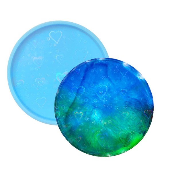 Epoksi Yuvarkak Bardak Altlığı Desenli Bardak Altı Hologram Kalıbı Silikon 8.5x8.5cm GT9488 Epoksi Yuvarkak Bardak Altlığı Desenli Bardak Altı Hologram Kalıbı Silikon 8.5x8.5cm GT9488
