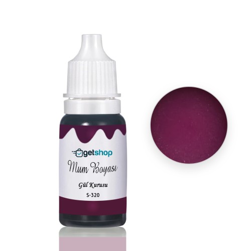 Mum Boyası Mum Renklendirici Boya Mum Sıvı Pigment 15ml - S320 Gül Kurusu