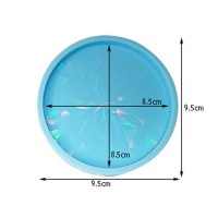 Epoksi Yuvarkak Bardak Altlığı Desenli Bardak Altı Hologram Kalıbı Silikon 8.5x8.5cm GT9487 Epoksi Yuvarkak Bardak Altlığı Desenli Bardak Altı Hologram Kalıbı Silikon 8.5x8.5cm GT9487
