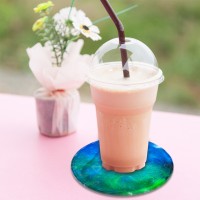 Epoksi Dalgalı Bardak Altlığı Desenli Bardak Altı Hologram Kalıbı Silikon 8.5x8.5cm GT9476