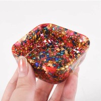 Epoksi Çerezlik Kalıbı Taş Tozu Çerezlik Kalıbı Kare Takı Kutusu Kalıbı Silikon 6.6x2.5cm