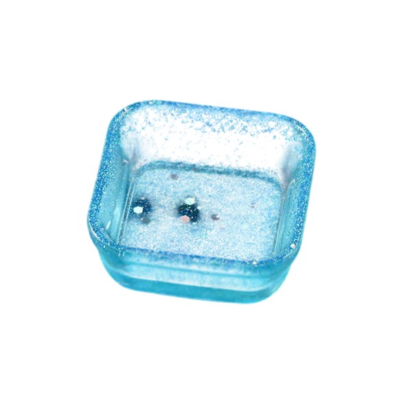 Epoksi Çerezlik Kalıbı Taş Tozu Çerezlik Kalıbı Kare Takı Kutusu Kalıbı Silikon 6.6x2.5cm
