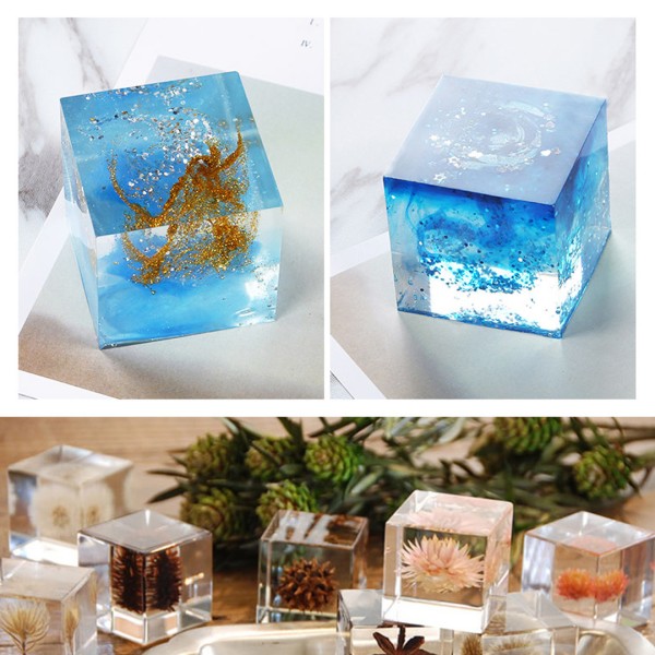 Epoksi Küp Kalıbı Silikon 5cm Epoksi Küp Kalıbı Silikon 5cm