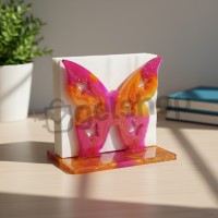 Epoksi Peçetelik Kalıbı Kelebek Desenli Peçetelik Kalıbı Silikon 9x9cm Epoksi Peçetelik Kalıbı Kelebek Desenli Peçetelik Kalıbı Silikon 9x9cm