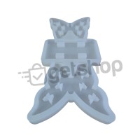 Epoksi Peçetelik Kalıbı Kelebek Desenli Peçetelik Kalıbı Silikon 9x9cm Epoksi Peçetelik Kalıbı Kelebek Desenli Peçetelik Kalıbı Silikon 9x9cm