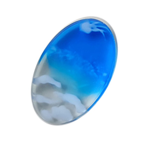 Epoksi Magnet Kalıbı Oval Magnet Kalıbı Silikon 9x6cm