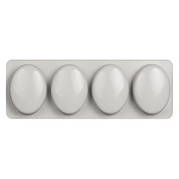 Sabun Kalıbı Oval Sabun Kalıbı Çoklu Oval Sabun Kalıbı Silikon 7.5.4cm GT793