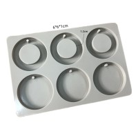 Sabun Kalıbı Yuvarlak Daire İçi Boş Yuvarlak Sabun Kalıbı Silikon 6x6x1cm Sabun Kalıbı Yuvarlak Daire İçi Boş Yuvarlak Sabun Kalıbı Silikon 6x6x1cm