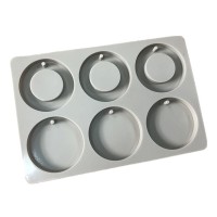 Sabun Kalıbı Yuvarlak Daire İçi Boş Yuvarlak Sabun Kalıbı Silikon 6x6x1cm Sabun Kalıbı Yuvarlak Daire İçi Boş Yuvarlak Sabun Kalıbı Silikon 6x6x1cm