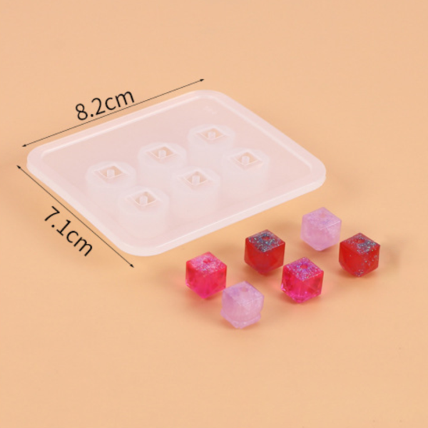 Epoksi Tesbih Kalıbı Kristal Boncuk Kalıbı Takı Boncuk Kalıbı Silikon 12mm GT9036