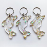 Epoksi Çoklu Yunus Kalıbı Yunus Anahtarlık Kalıbı Silikon 4.5x2.2cm
