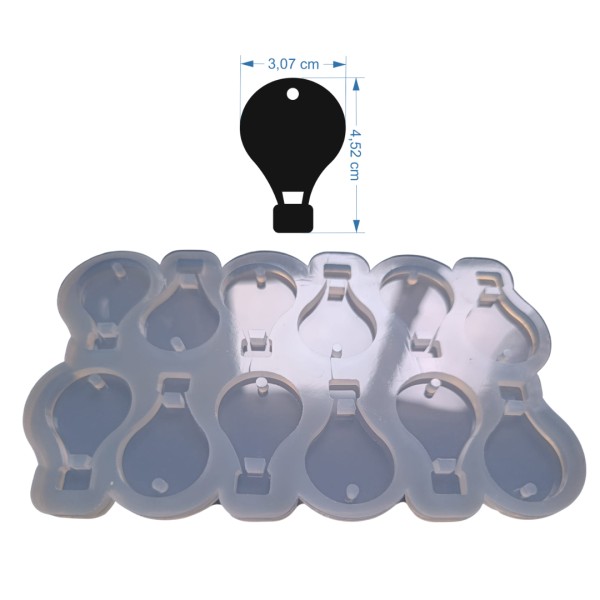 Epoksi Çoklu Kapadokya Balonu Kalıbı Balon Kalıbı Anahtarlık Silikon 4.5x3cm Epoksi Çoklu Kapadokya Balonu Kalıbı Balon Kalıbı Anahtarlık Silikon 4.5x3cm