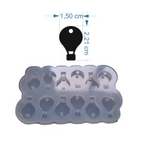 Epoksi Çoklu Kapadokya Balonu Kalıbı Balon Küpe Kolye Kalıbı Silikon 2.2x1.5cm