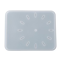 Epoksi Saat Kalıbı Dikdörtgen Saat Kalıbı Silikon 28.9x22.9cm - Mekanizma Hediyeli