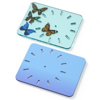 Epoksi Saat Kalıbı Dikdörtgen Saat Kalıbı Silikon 28.9x22.9cm - Mekanizma Hediyeli