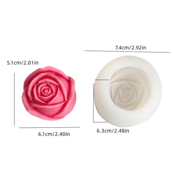 Epoksi Gül Kalıbı Mum Gül Kalıbı Şakayık Kalıbı Taş Tozu Gül Kalıbı Silikon 6.1x5.1cm GT9626 Epoksi Gül Kalıbı Mum Gül Kalıbı Şakayık Kalıbı Taş Tozu Gül Kalıbı Silikon 6.1x5.1cm GT9626