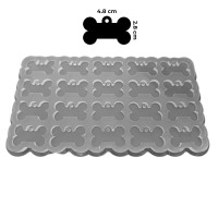 Epoksi Çoklu Tasma Kalıbı Kemik Tasma Kalıbı Köpek Tasma Kalıbı Silikon 4.8x2.8cm Epoksi Çoklu Tasma Kalıbı Kemik Tasma Kalıbı Köpek Tasma Kalıbı Silikon 4.8x2.8cm