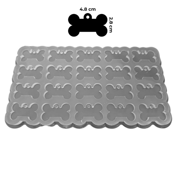 Epoksi Çoklu Tasma Kalıbı Kemik Tasma Kalıbı Köpek Tasma Kalıbı Silikon 4.8x2.8cm Epoksi Çoklu Tasma Kalıbı Kemik Tasma Kalıbı Köpek Tasma Kalıbı Silikon 4.8x2.8cm