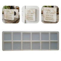 Epoksi Çoklu Kare Magnet Kalıbı Silikon 5x5cm