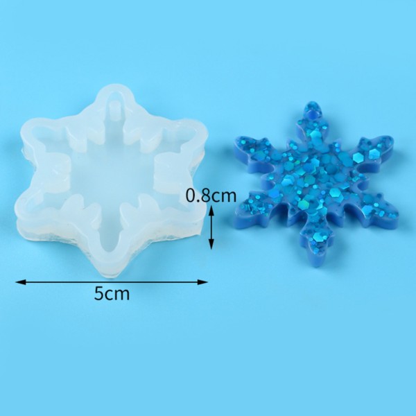 Epoksi Kar Tanesi Kalıbı Anahtarlık Kar Tanesi Kalıbı Silikon 5x5cm Epoksi Kar Tanesi Kalıbı Anahtarlık Kar Tanesi Kalıbı Silikon 5x5cm