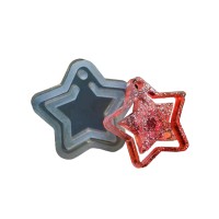 Epoksi Yıldız Kolye Kalıbı Yıldız Küpe Kalıbı Silikon 4x4cm Epoksi Yıldız Kolye Kalıbı Yıldız Küpe Kalıbı Silikon 4x4cm