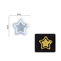 Epoksi Yıldız Kolye Kalıbı Yıldız Küpe Kalıbı Silikon 4x4cm Epoksi Yıldız Kolye Kalıbı Yıldız Küpe Kalıbı Silikon 4x4cm