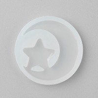 Epoksi Ayyıldız Kolye Kalıbı Ayyıldız Küpe Kalıbı Silikon 4x3.7cm