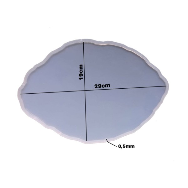 Epoksi Dalgalı Tepsi Kalıbı Nişan Söz Tepsi Kalıbı Silikon 29x19cm Epoksi Dalgalı Tepsi Kalıbı Nişan Söz Tepsi Kalıbı Silikon 29x19cm