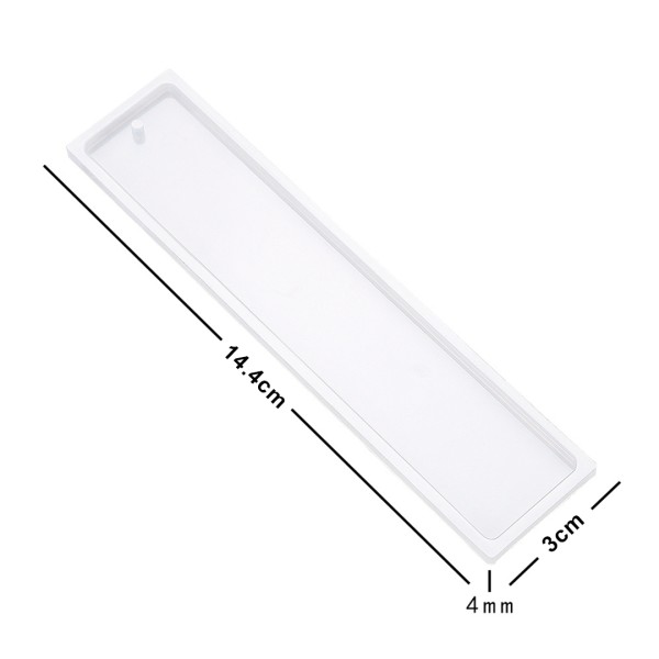 Epoksi Kitap Ayracı Kalıbı Orta Boy Kitap Ayracı Kalıbı Silikon 14.4x3cm 5 Adet