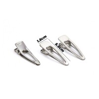 Epoksi Toka Aparatı Klips Oval Ortası Boş Nikel 5.5cm 100 Adet