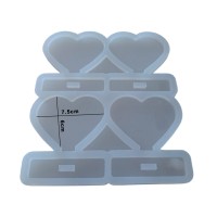 Epoksi Çoklu Kalp Magnet Kalıbı Ayaklı Kalp Masa Süsü Kalıbı Silikon 7.5x6cm Epoksi Çoklu Kalp Magnet Kalıbı Ayaklı Kalp Masa Süsü Kalıbı Silikon 7.5x6cm