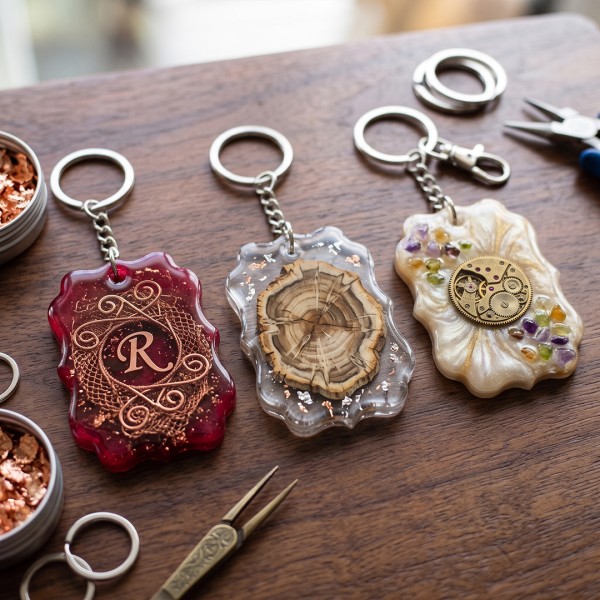 Epoksi Anahtarlık Kalıbı Osmanlı Motif Temalı Anahtarlık Kalıbı Silikon 4x2.8cm