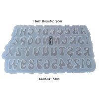 Epoksi Harf Kalıbı Orta Boy Harf Kalıbı Alfabe Kalıbı Silikon 2cm Epoksi Harf Kalıbı Orta Boy Harf Kalıbı Alfabe Kalıbı Silikon 2cm