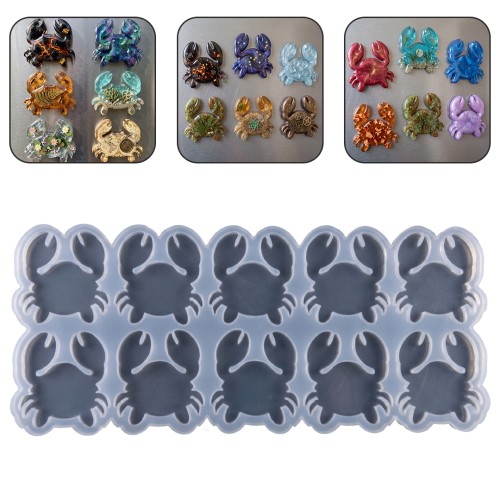 Epoksi Çoklu Akrep Magnet Kalıbı Silikon Taş Tozu Kalıbı 8.1x7.6cm